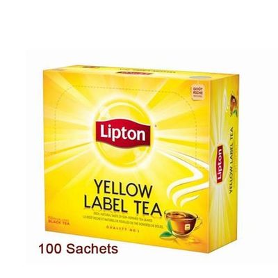LIPTON - Thé earl grey yellow label x100  