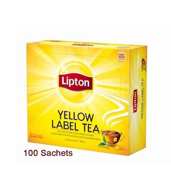 LIPTON - Thé earl grey yellow label x100  