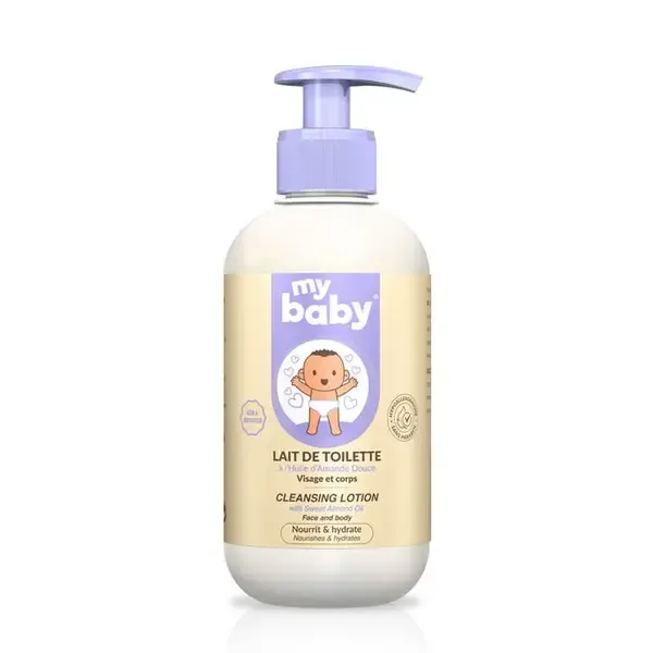 MY BABY - Lait de toilette à l'huile d'amande douce 365ml