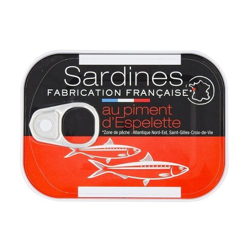 Sardines au piment d'Espelette - 80.5g