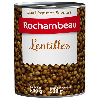 Lentille préparée - 800g Lentille préparée - 800g