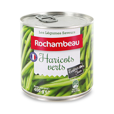 Haricots verts extra-fins - 800g Haricots verts extra-fins - 800g