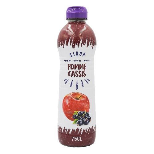 Sirop saveur pomme cassis 75cl