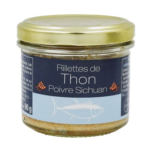Rillettes de thon au poivre boîte 90g