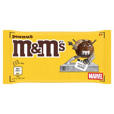 M&amp;M'S Cacahuète enrobée de chocolat sachet 45g