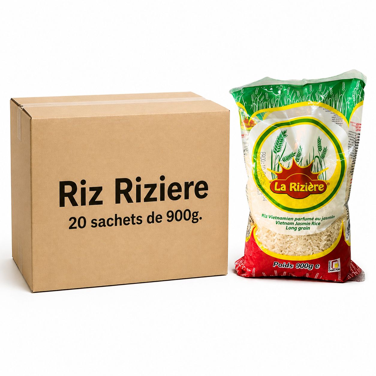 Riz Vietnamien la Rizière - 20 paquets de 900g - 