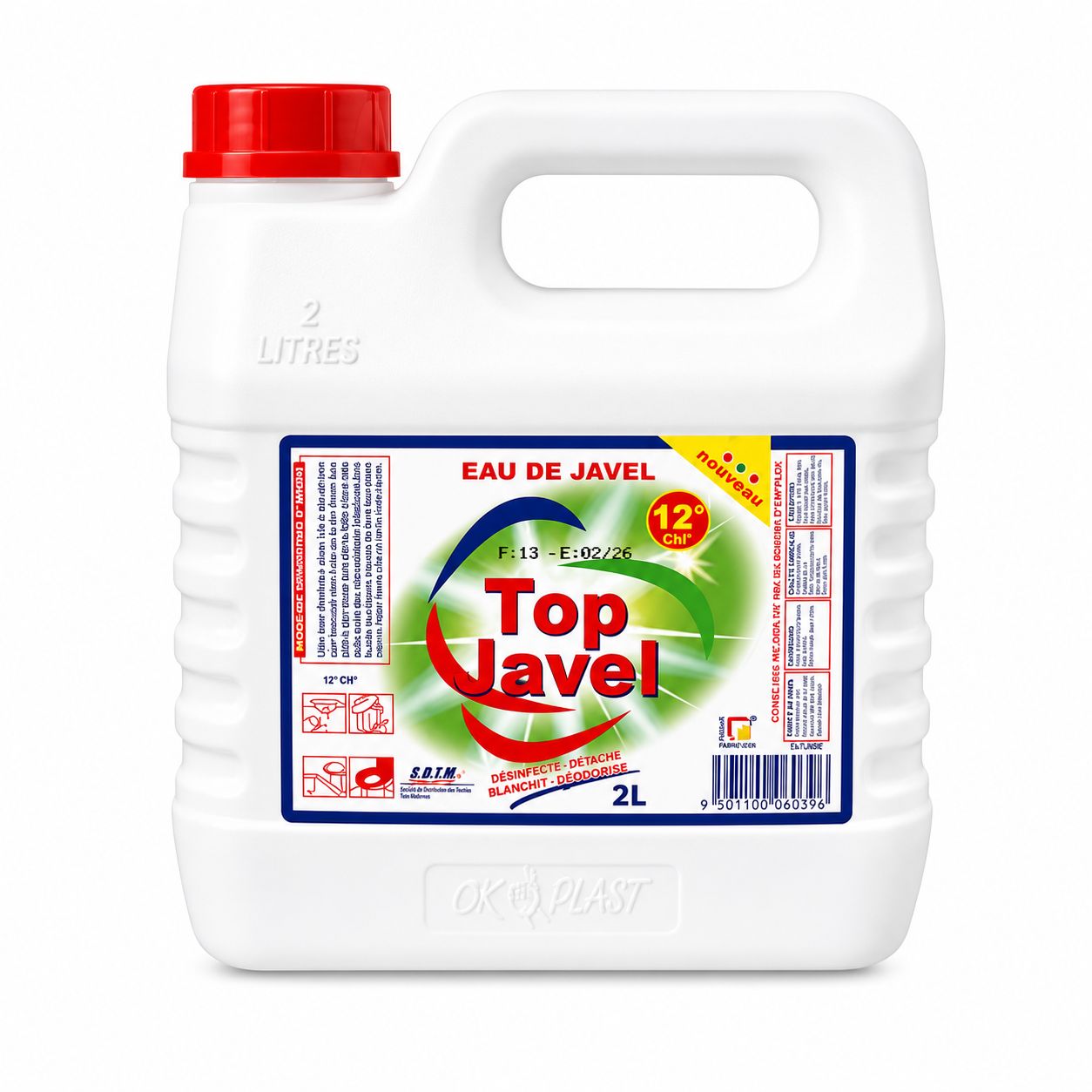 Top Javel - Eau de javel 12° 2L Top Javel - Eau de javel 12° 2L