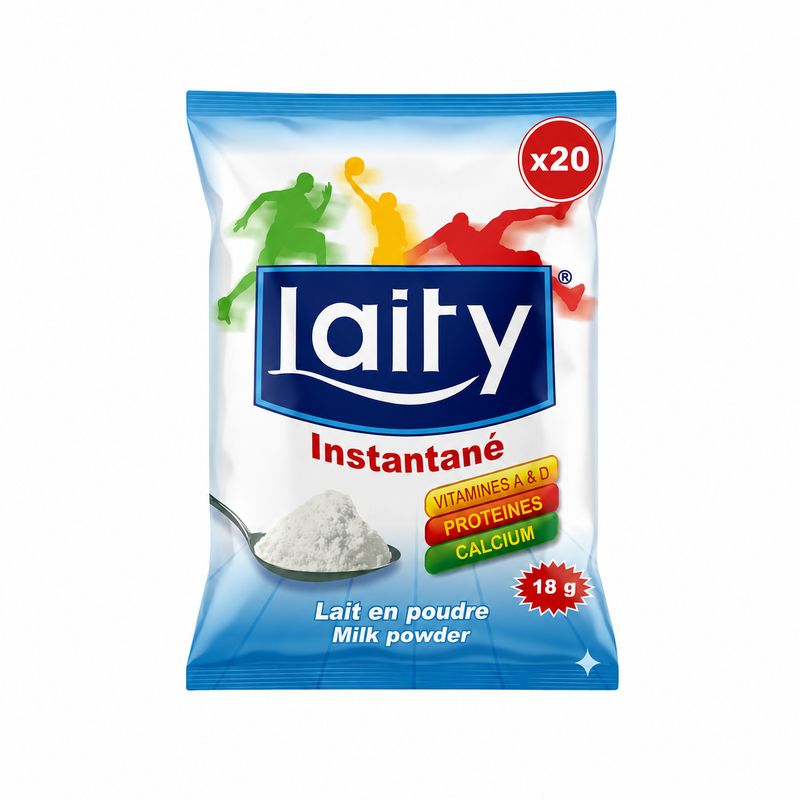 LAITY - Lait en poudre instantané: 20 sachets de 18g
