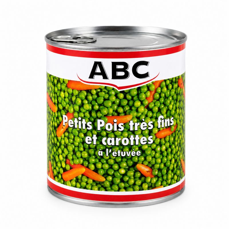 Petits pois carottes ABC - 800g Petits pois carottes ABC - 800g