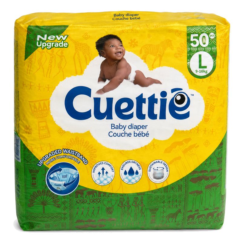 Cuettie - Couche bébé taille L  (9-16kg) x50