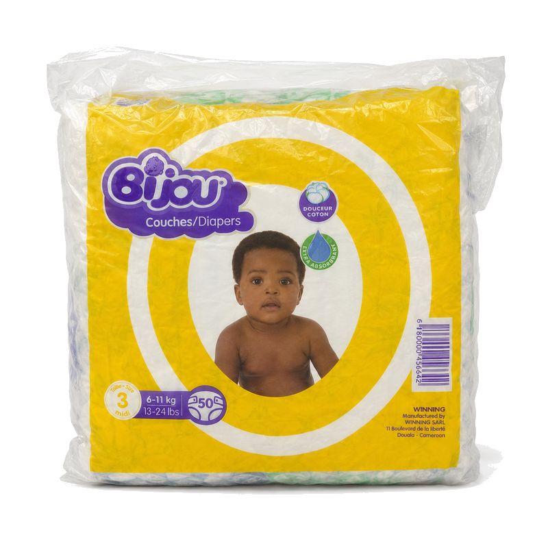 Bijou - Couche bébé taille M (6-11kg) x50