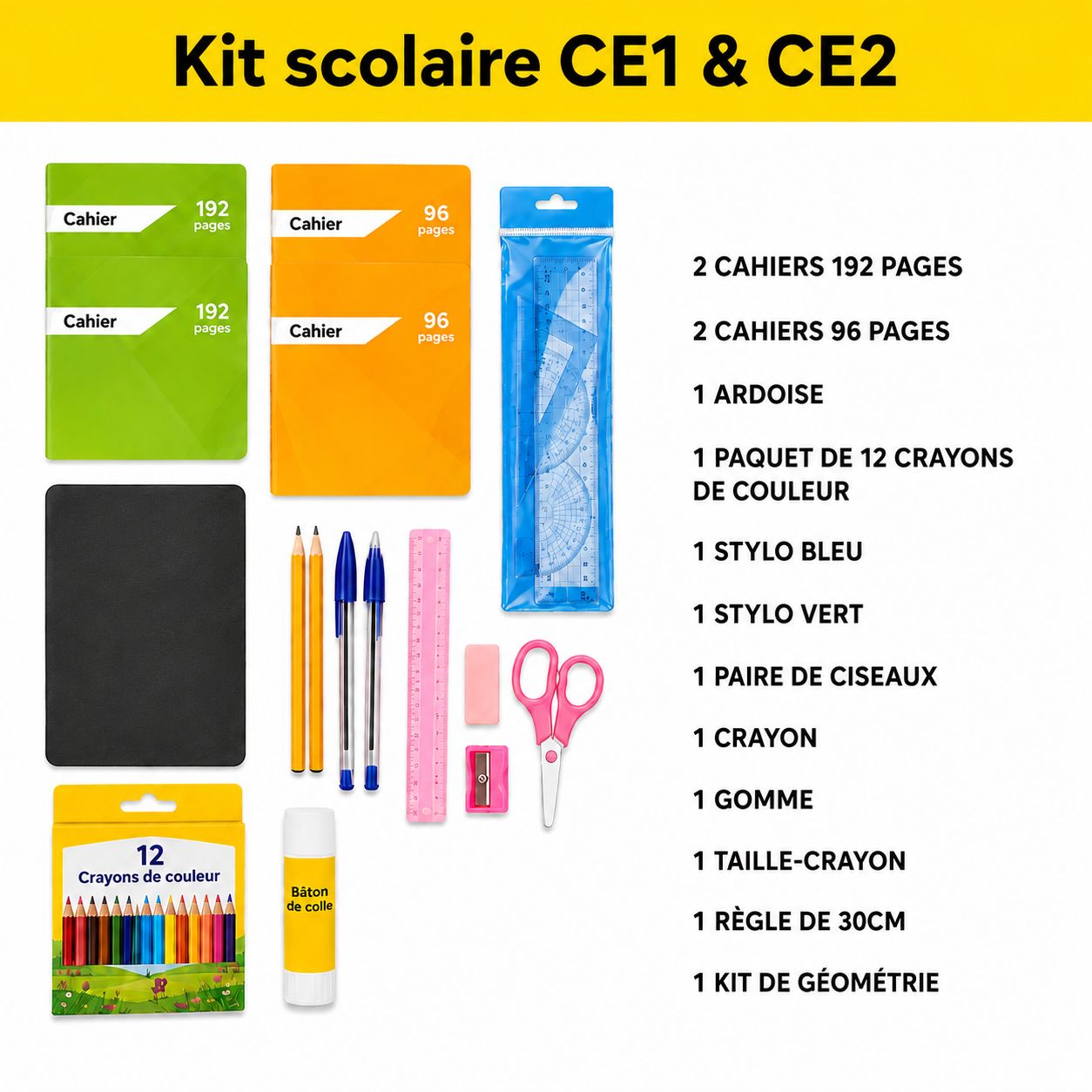 Kit Scolaire CE1 &amp; CE2