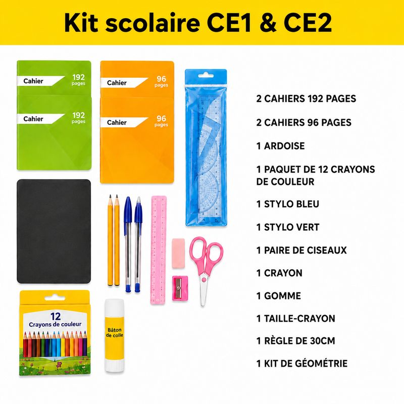 Kit Scolaire CE1 &amp; CE2