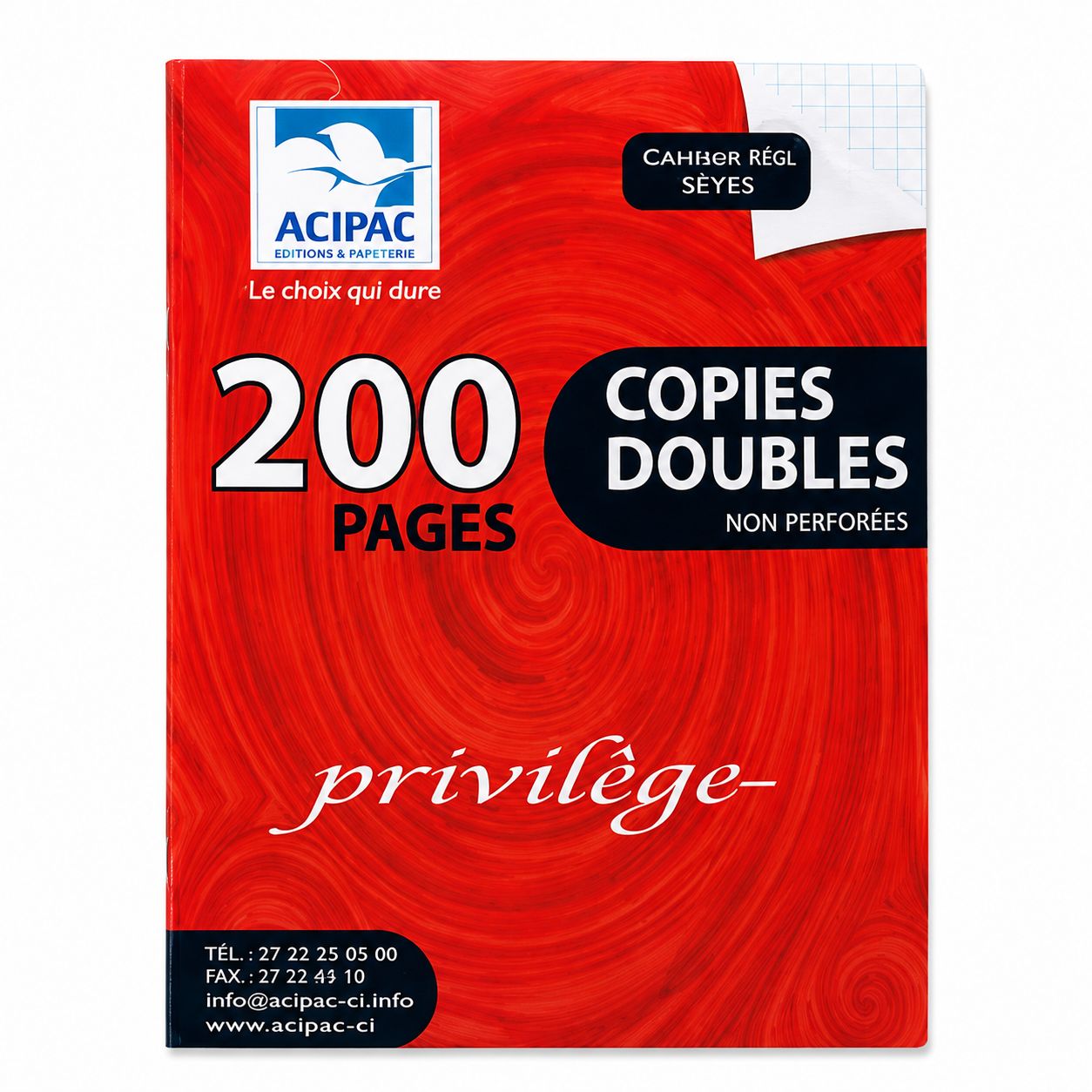 Cahier Copie double - 200 pages Cahier Copie double - 200 pages