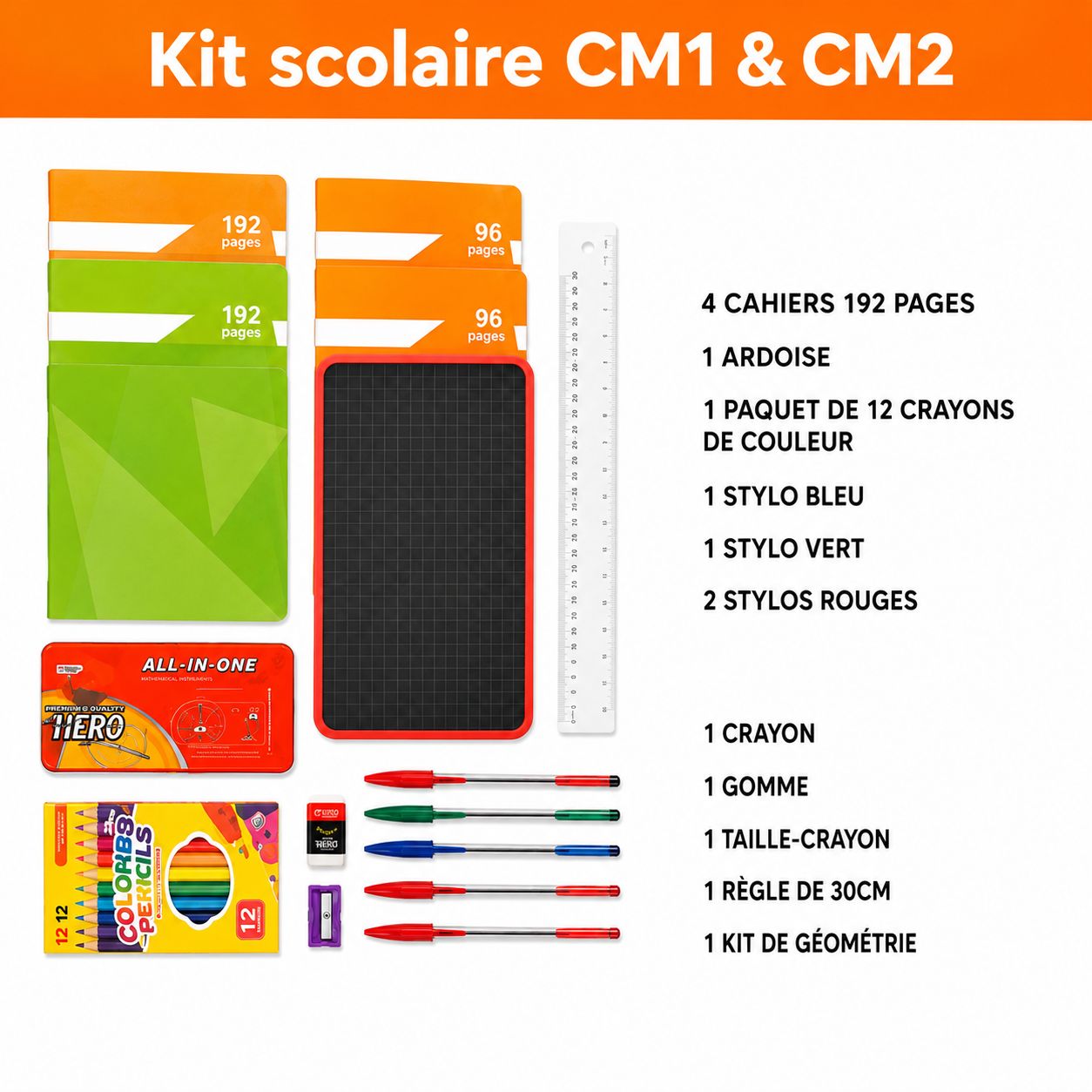 Kit Scolaire CM1 &amp; CM2