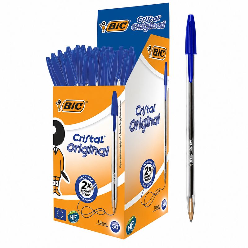 Stylo Cristal Bleu - 50 BIC