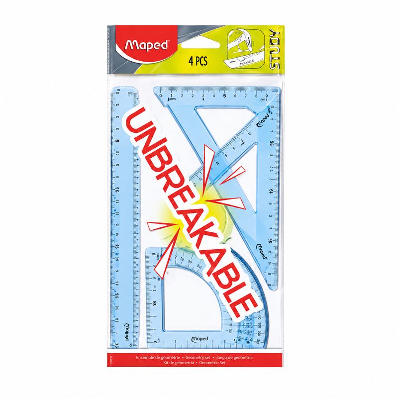 Kit Traçage Incassable 30 CM 4 Pieces