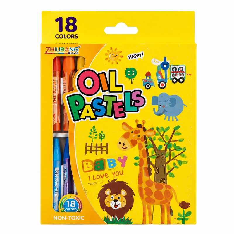 Pastel de Coloriage à L'huile - Le paquet de 18