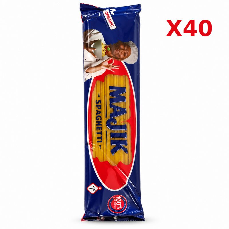 Spaghetti Majik - Carton de 40 paquets de 200g Spaghetti Majik - Carton de 40 paquets de 200g