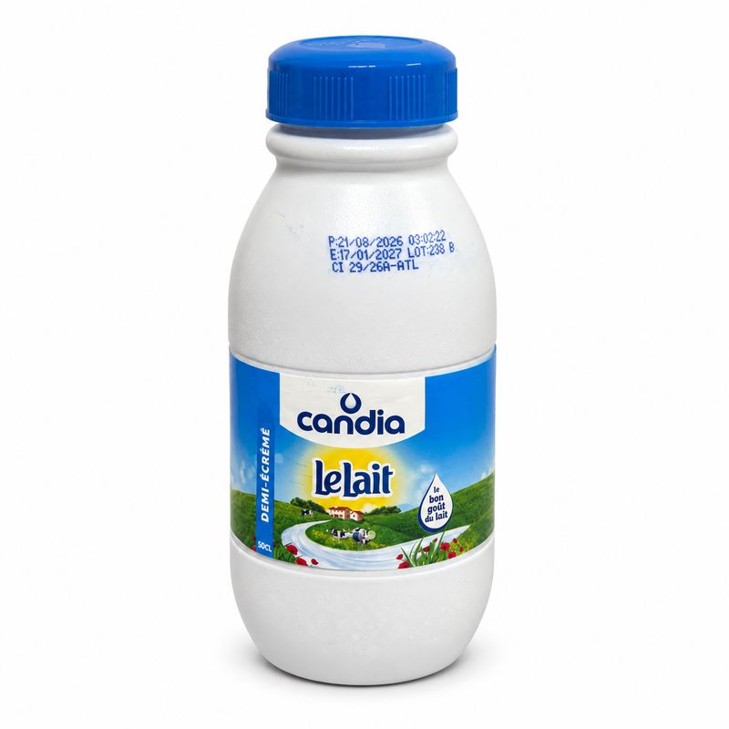 Lait demi-ecrémé Candia - 50CL Lait demi-ecrémé Candia - 50CL