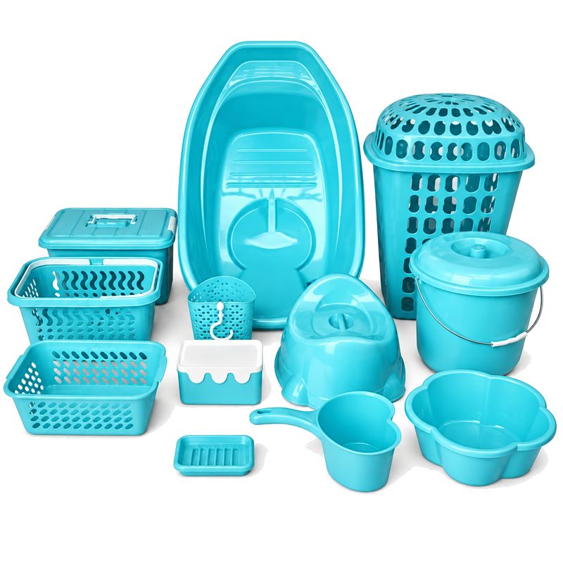 Ensemble de bain pour bébé – Kit complet - Turquoise