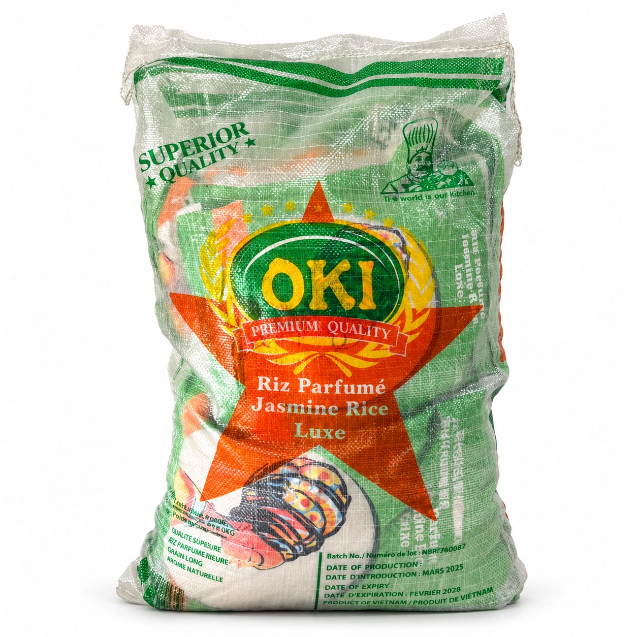 Riz parfumé au jasmin Oki - 25kg
