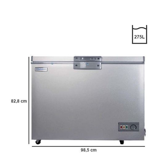 Congélateur horizontal Nasco 275 L – Gris Congélateur horizontal Nasco 275 L – Gris