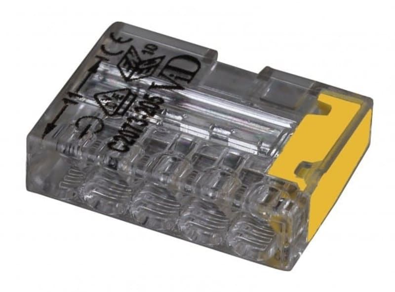 KLEMME MINI | 5-FACH | PRO 100 STÜCK | 5 x 0,5 - 2,5 mm² |