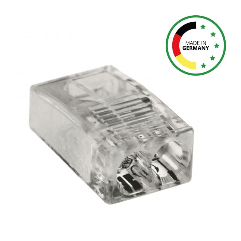 KLEMME MINI | 2-FACH | PRO 100 STÜCK | 2 x 0,5 - 2,5 mm² |
