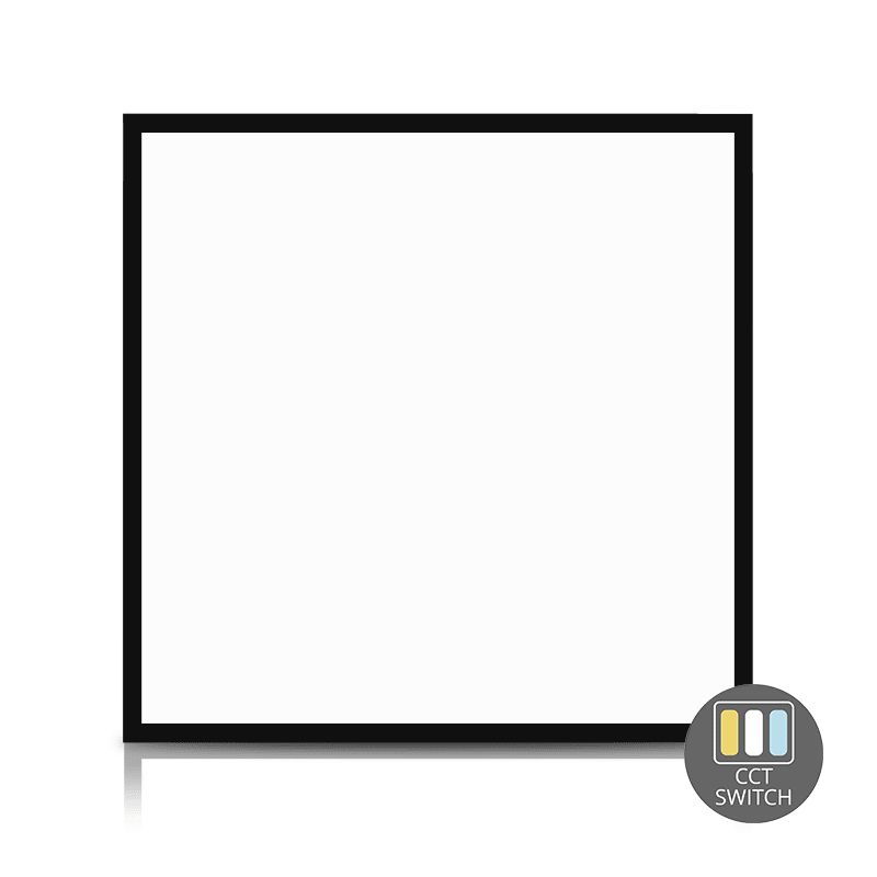 SEITLICH BELEUCHTETES LED-PANEL | DESDE | 60X60CM | 36W | SCHWARZ | CCT-SCHALTER