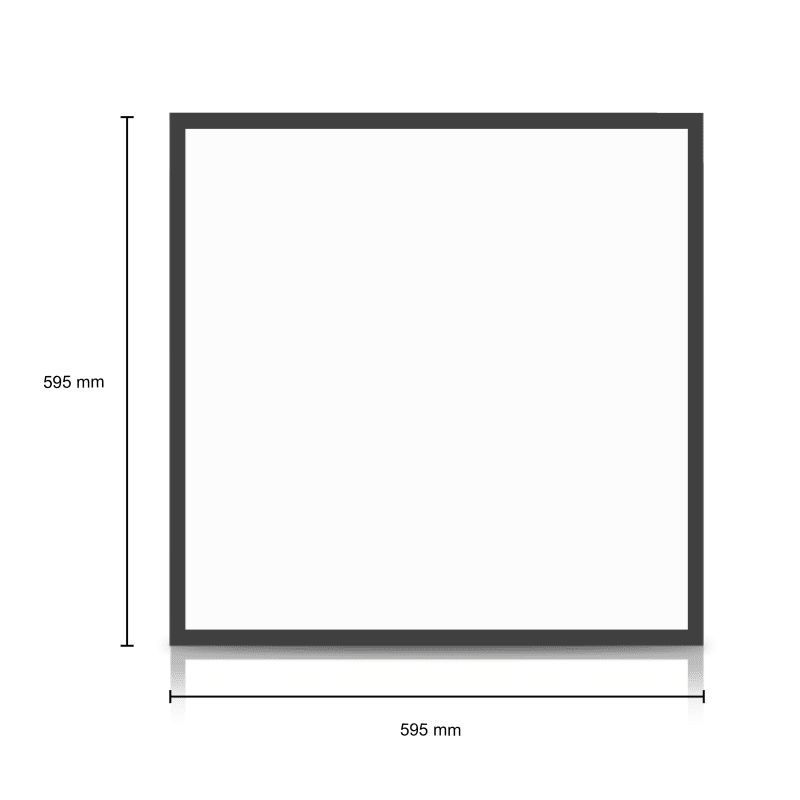 SEITLICH BELEUCHTETES LED-PANEL | DESDE | 60X60CM | 36W | SCHWARZ | CCT-SCHALTER