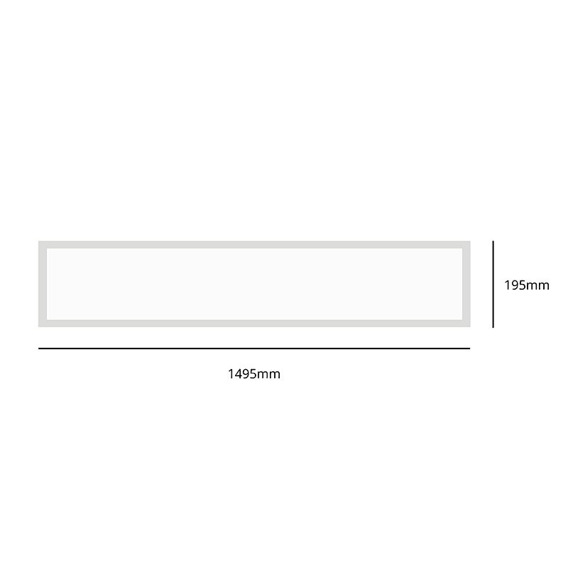 SEITLICH BELEUCHTETES LED-PANEL | DESDE | 150X20CM | 32W | CCT-SCHALTER