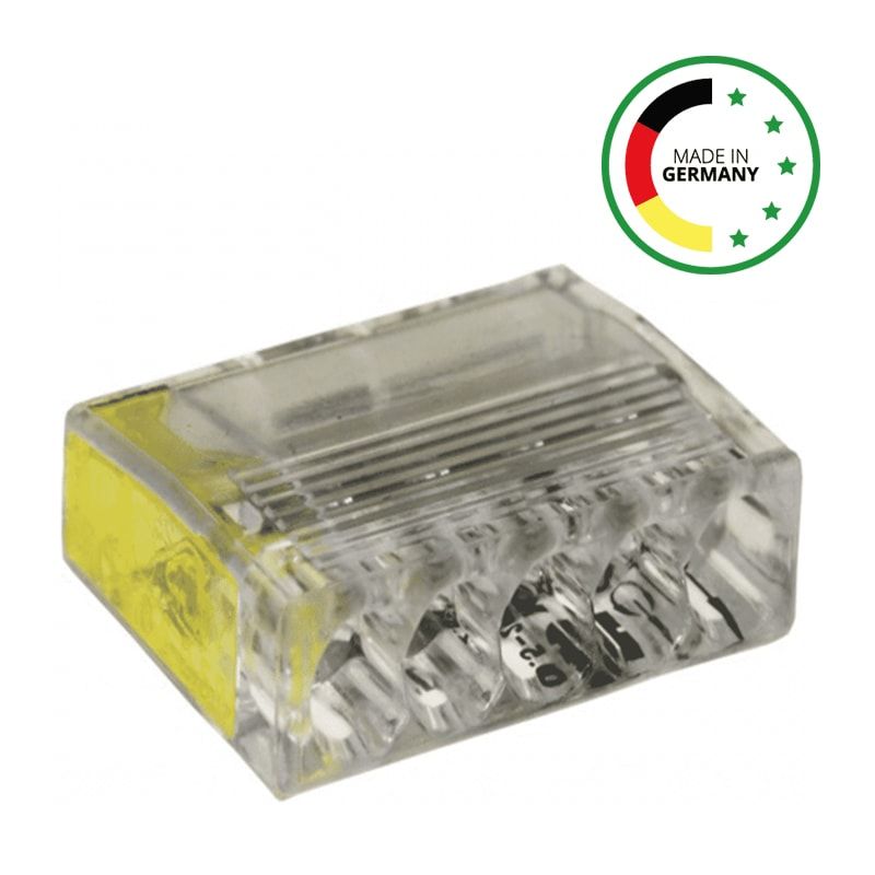 KLEMME MINI | 5-FACH | PRO 100 STÜCK | 5 x 0,5 - 2,5 mm² |