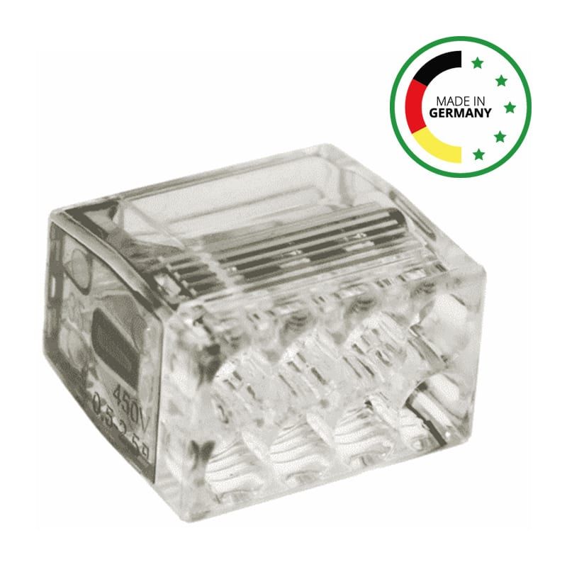 KLEMME MINI | 8-FACH | PRO 50 STÜCK | 8 x 0,5 - 2,5 mm² |