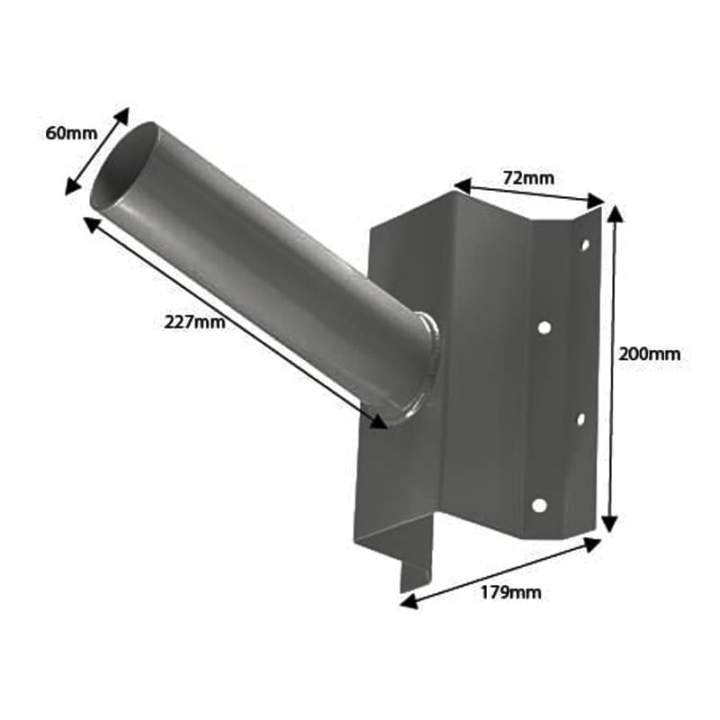 WANDHALTERUNG Ø60MM | ANTHRAZIT