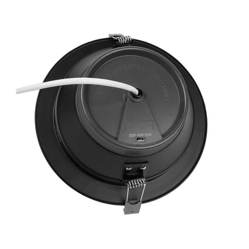 LED DOWNLIGHT | ORTHO | CCT-SWITCH | Ø195 | 18 W | SCHWARZ