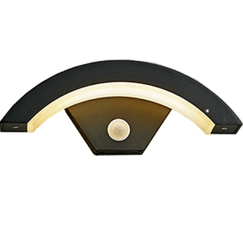 WANDLAMPE HATI 12W MIT SENSOR IP65 GRAU