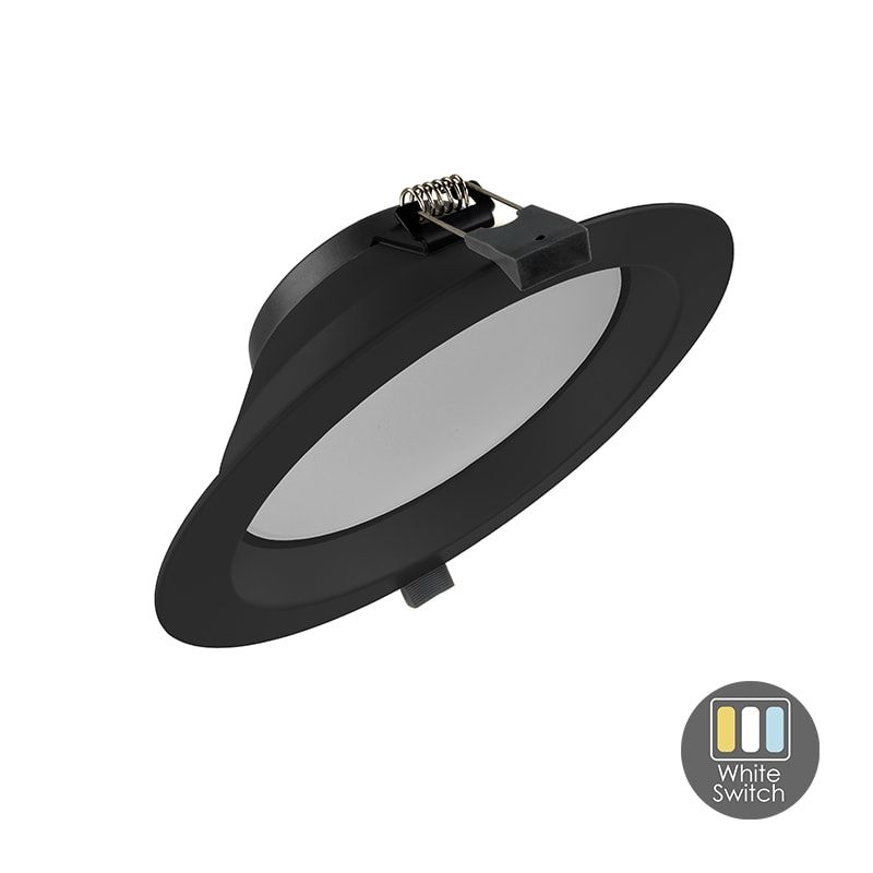 LED DOWNLIGHT | ORTHO | CCT-SWITCH | Ø170 | 13W | SCHWARZ
