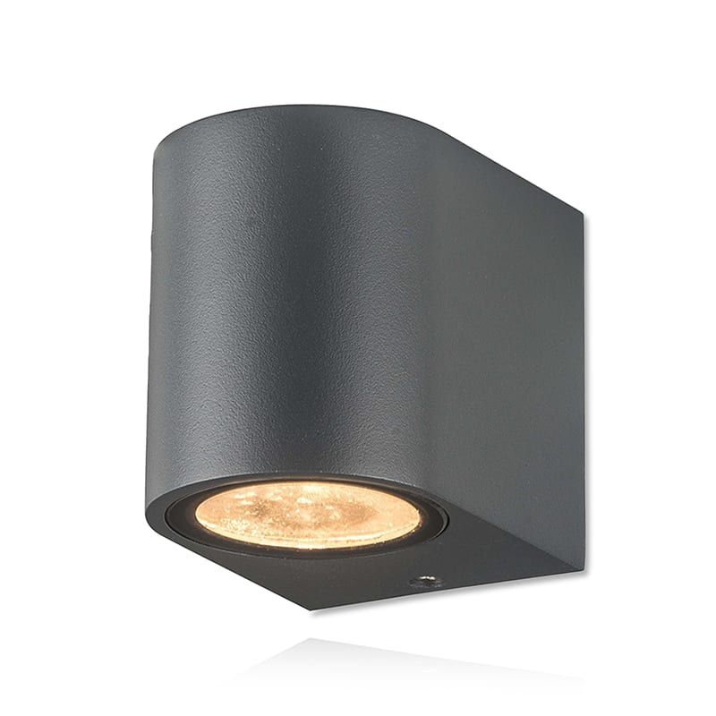 WANDLEUCHTE BEB 1xGU10-FASSUNG GRAU