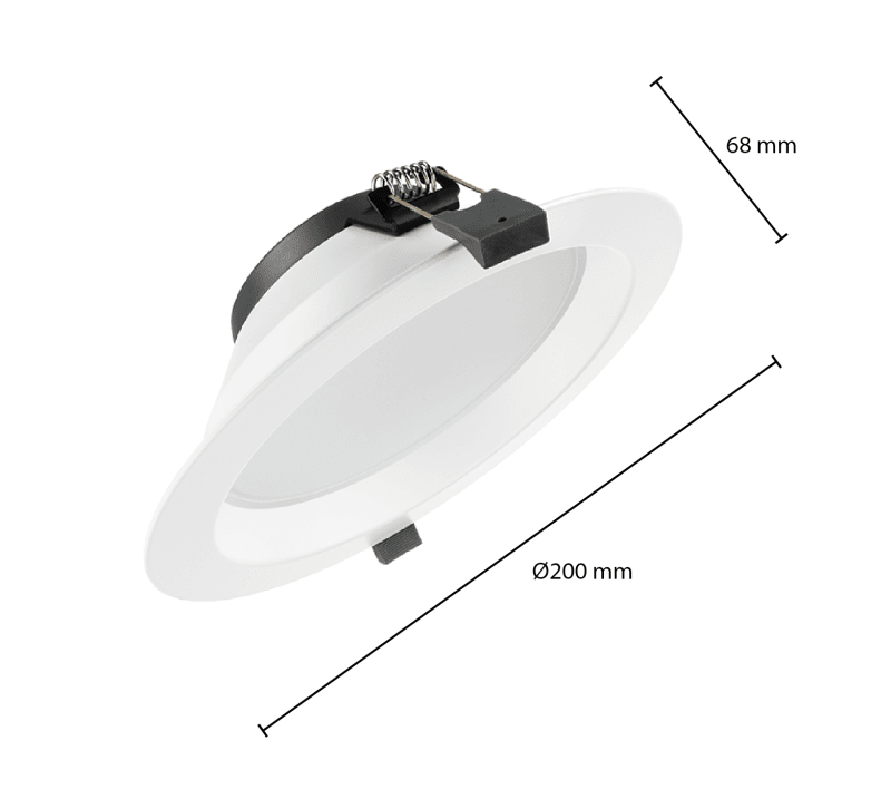 LED DOWNLIGHT | ORTHO | CCT-SWITCH | Ø170 | 13W