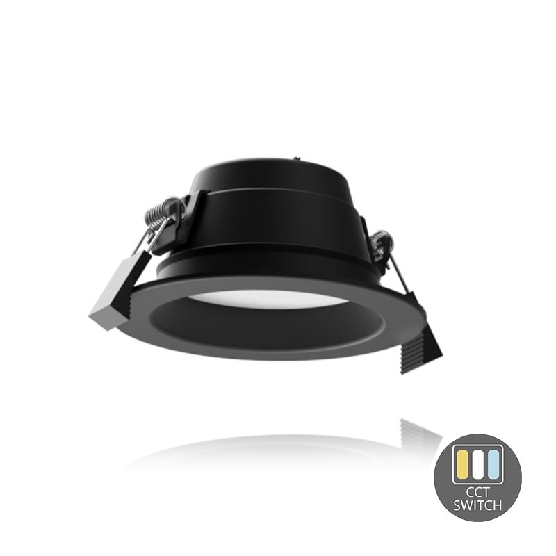 LED DOWNLIGHT | ORTHO | CCT-SWITCH | Ø90 | 9,2W | SCHWARZ