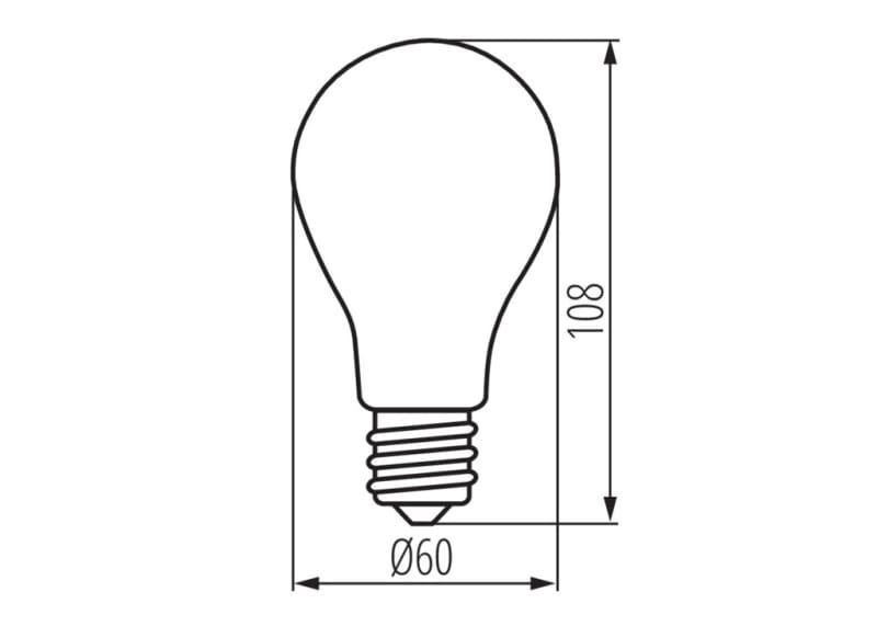 LED E27 LAMPE 6W 6000K