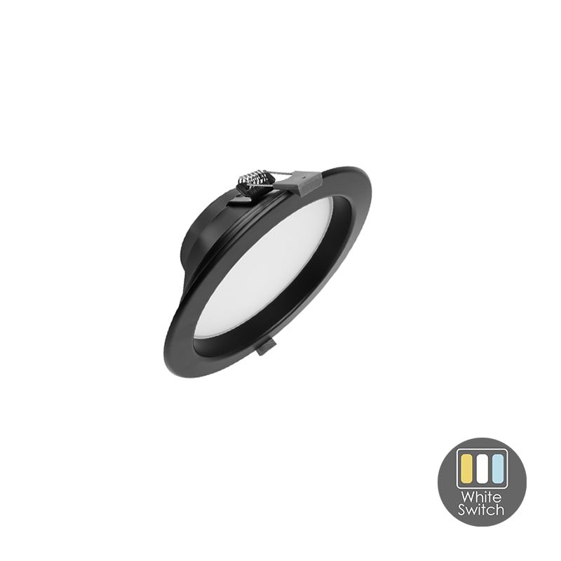 LED DOWNLIGHT | ORTHO | CCT-SWITCH | Ø170 | 13W | SCHWARZ