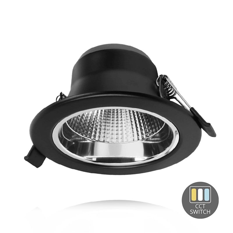 LED-DOWNLIGHT | SIA | CCT-SCHALTER | Ø90 | 9W | SCHWARZ