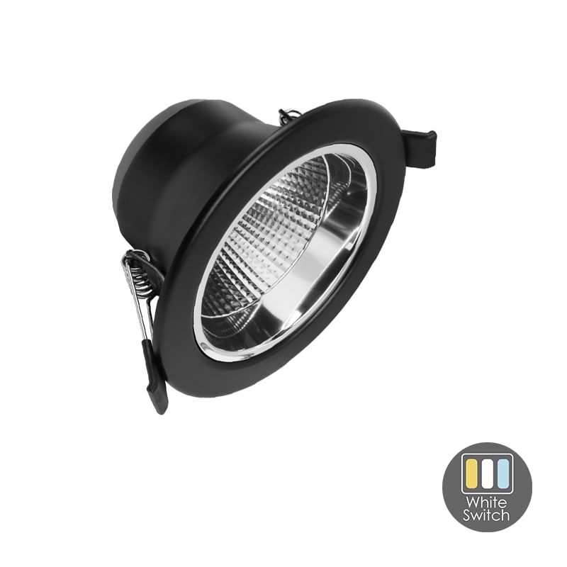 LED-DOWNLIGHT | SIA | CCT-SCHALTER | Ø90 | 9W | SCHWARZ