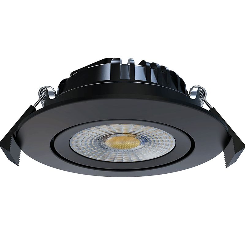 LED-EINBAUSTRAHLER | SLIM-FIT | 6W | DIM | SCHWARZ | CCT-SCHALTER | IP65