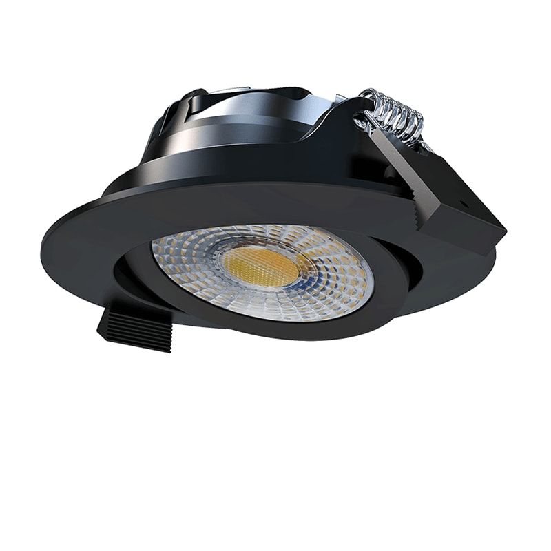 LED-EINBAUSTRAHLER | MIRAN | SLIM-FIT | 6W | DIM | SCHWARZ | CCT-SCHALTER | IP65