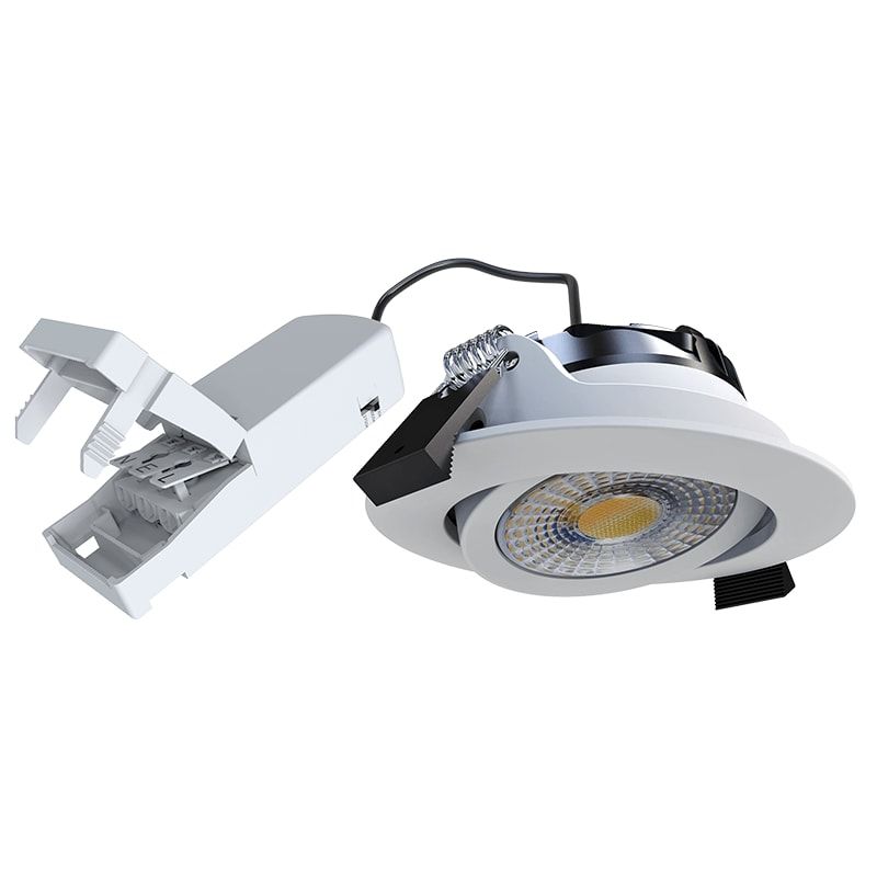 LED-EINBAUSTRAHLER | MIRAN | SLIM-FIT | 6W | DIM | WEISS | CCT-SCHALTER | IP65