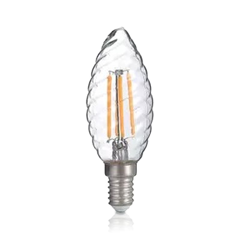 LED-FILAMENT | E14 | LED-KERZENLAMPE | Grat | DIMMBAR | KLAR | 2W