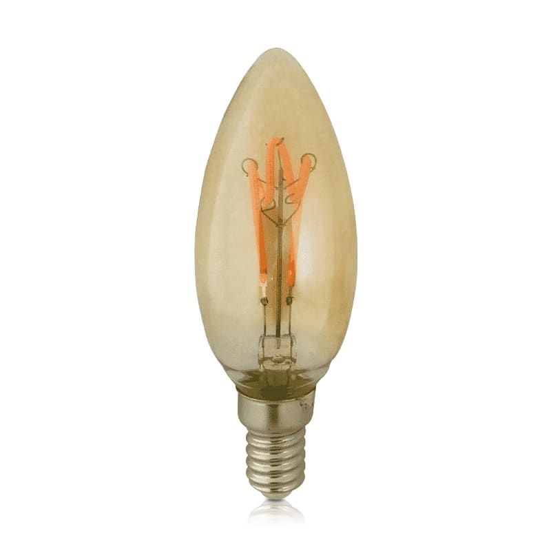 LED-FILAMENT E14 KERZE BERNSTEIN 1,6W